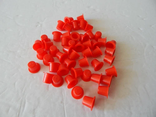Universal T-40 Tapered Caps Plugs For Brake Calipers & More Red 50 Pack New