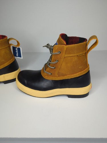 Xtratuf Men's Sz 7 Legacy Lace Boot 7" Black/Amber Gold New Without Box - Imagen 7 de 11