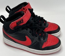 Nike Court Borough Mid 2 High Top Sneakers CD7782-003 Red Black Toddler Size 3.5