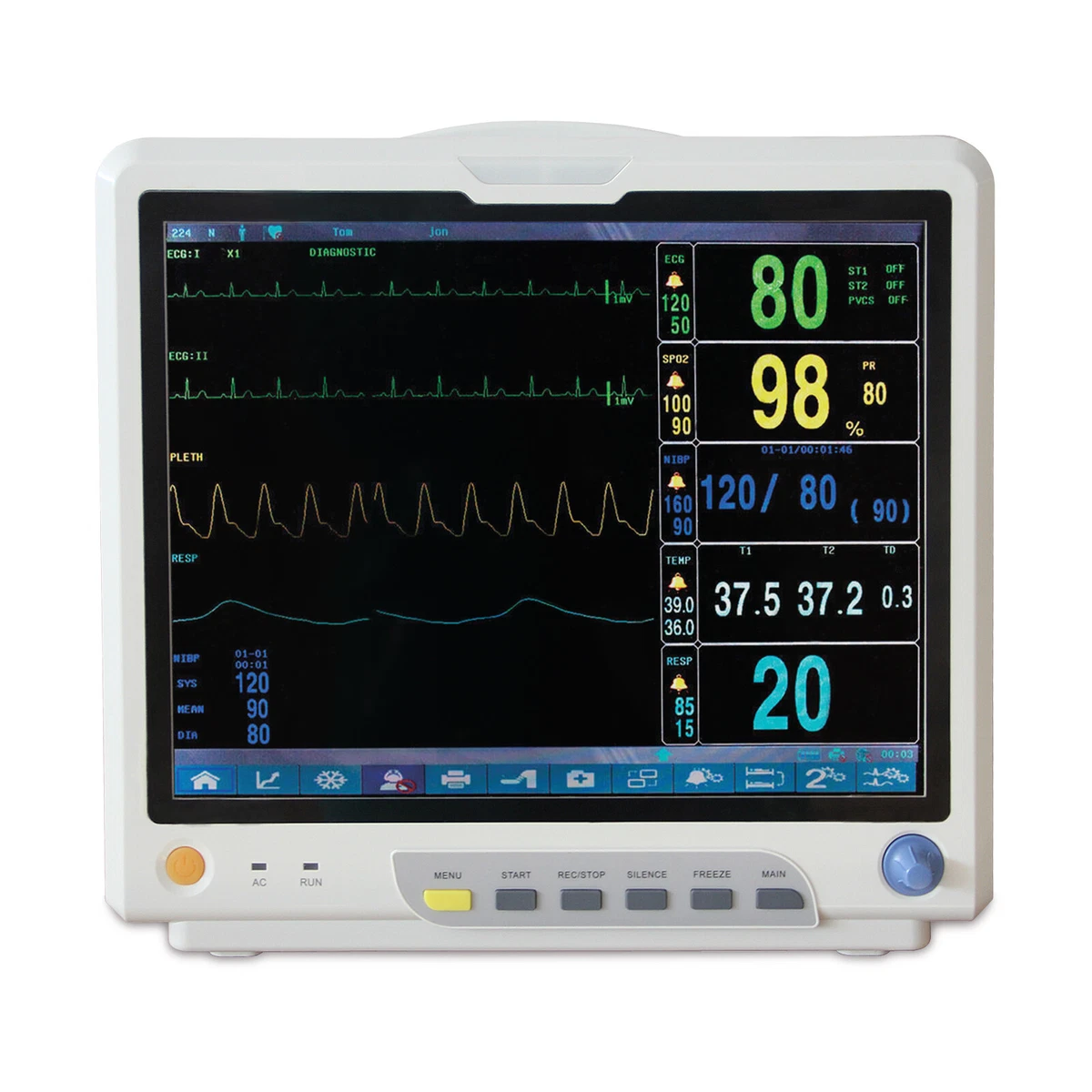 Patient Monitor Screen