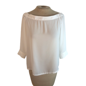 banana republic sheer blouse