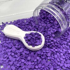 FAKE 5MM Dark Purple Round Circle Polymer Clay Sprinkle NOT EDIBLE D17-12
