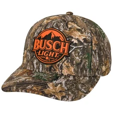 Busch Light Realtree Camo Adjustable Snapback Hat Green