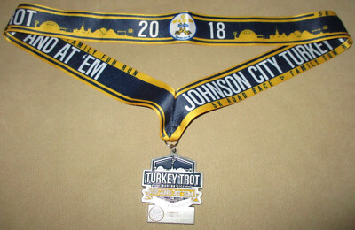Turkey Trot 2018 Johnson City Family Fun Run UP AND AT'EM  ETSU Medal