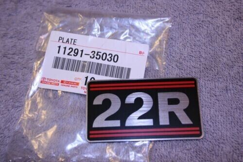 GENUINE Toyota Engine Nameplate Sticker 22R SUPRA TRUCK 4RUNNER LAND CRUISER