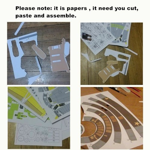 New DIY 145cm(L) 1/1 Scale Barrett M82A1 Sniper Rifle 3D Paper Model Puzzle Kit - Picture 2 of 9