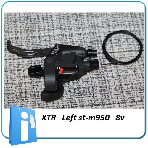 Nos Left Control Brake Shimano XTR ST-M950 8V V-Brake Retro M950