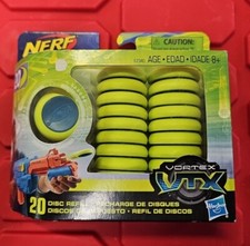 2017 Official NERF Vortex VTX 20 Disc Bullet Refill Pack Soar  Ricochet NEW BD