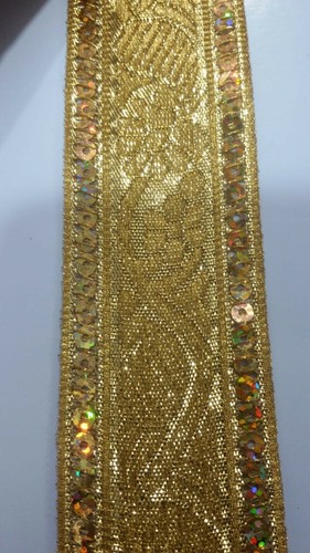 10M/2 METER Borte Spitze Nichtelastisch Gold 3,8cm elegante top mode - Picture 3 of 4
