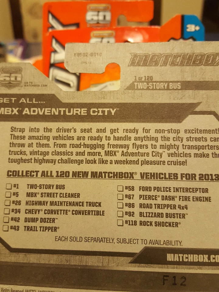 Matchbox Lote de 3. Food Truck, TwoStorybus, 55 Cadillac Fleetwood gran hallazgo Foto 4 de 4