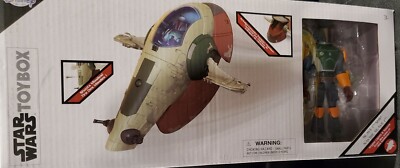 Star Wars Disney Store Toybox Toy Box Boba Fett and Slave 1 Mandalorian ESB | eBay