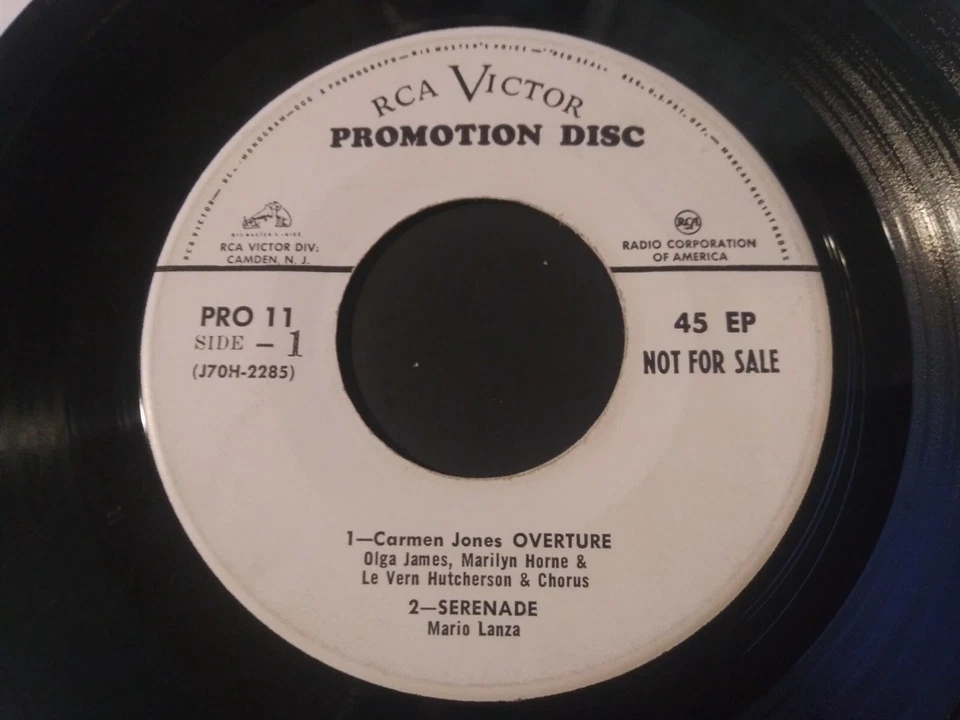 RCA Victor Promotion Disc 11 - 1950's VG Promo 45RPM Sampler EP PRO-11 Record - Image 2 of 3