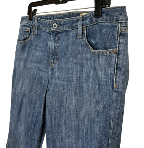Gap 1969 Flare Stretch Women Mid Rise Blue Denim Jeans Size 14R / 31 - Picture 4 of 11