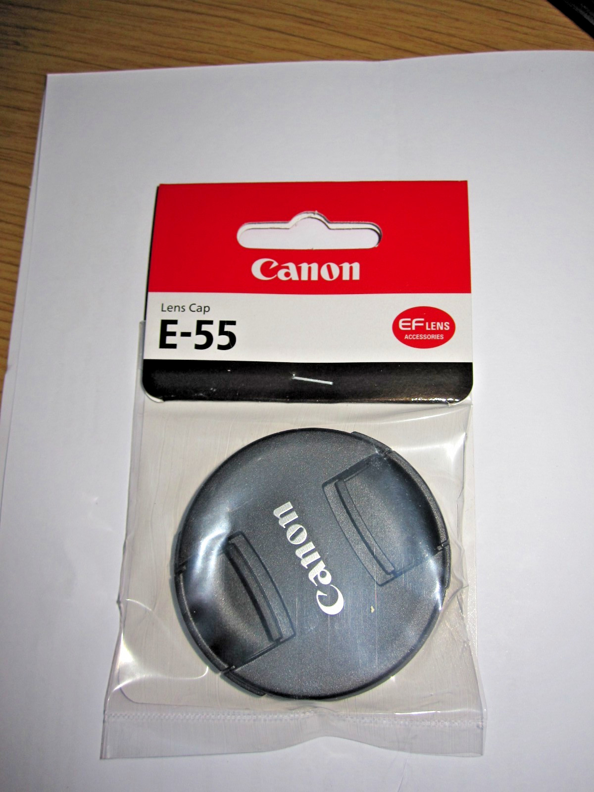 Canon E-55 (55 mm), Objektivdeckel, Schwarz - Bild 2