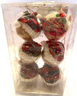 Rustic Cottage Collection 6 Jute Twine Snowman Heads w/Plaid Hats Ornaments — photo 10