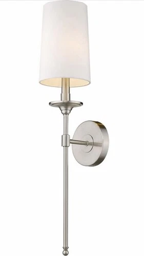 Z-Lite 807-1S-BN Emily 1 Light 5.5 inch Brushed Nickel Wall Sconce Wall Light - Picture 1 of 2
