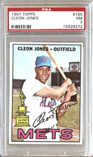 1967 TOPPS #165 CLEON JONES METS PSA 7 NM