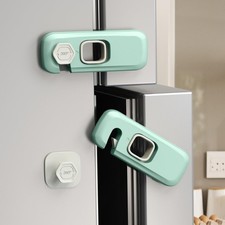 5 Pack Child Proof Refrigerator Lock, Fridge Locks for Kids with Sticky Adhes...