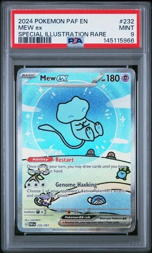 2024 POKEMON PAF EN-PALDEAN FATES SPECIAL ILLUSTRATION RARE #232 MEW EX PSA 9