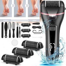 Electric callus remover test winner with3 replacement rollers to remove calluses