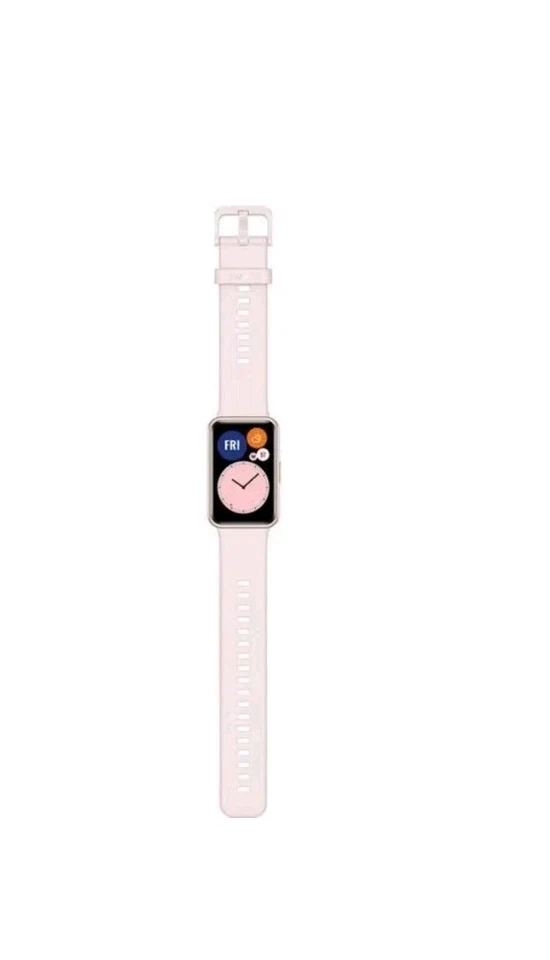 HUAWEI WATCH FIT 46MM ROSE GOLD POLYMER FIBER CASE WITH SAKURA PINK SILICONE NEW - Image 4 of 4