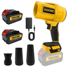 DEVONIC Leaf Blower Cordless - Lightweight Electric Handheld Blower with 2×20...