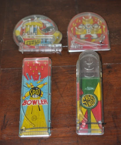 Marx lot of 4 pocket pinball bagatelle vintage games