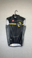 Castelli Cycling Vest Mens Small Black Windstopper Boa Technology Gilet Zip