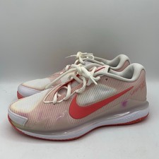 Nike Court Air Zoom Vapor Pro Tennis Shoes Womens Size 8 White Pink Salt