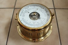 DEKORATIVES SCHIFFSBAROMETER VON SCHATZ MADE IN WEST GERMANY #12723