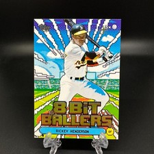 2026 Topps Series 1 Celebration Rickey Henderson 8 Bit Ballers #8B-17 Athletics