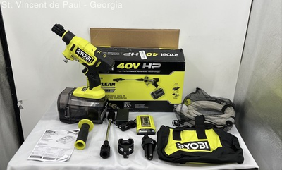#ad RYOBI 40V HP Brushless EZClean 600PSI 0.7 GPM Cold Water Electric Power Open Box $99.99