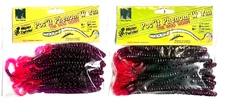 Mister Twister Poc'it Phenom Worm Grape Jam Fire Tail 4" 20ct and 6" 20ct