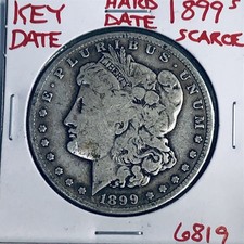 1899 S MORGAN SILVER DOLLAR GENUINE U.S. MINT RARE KEY COIN 6819