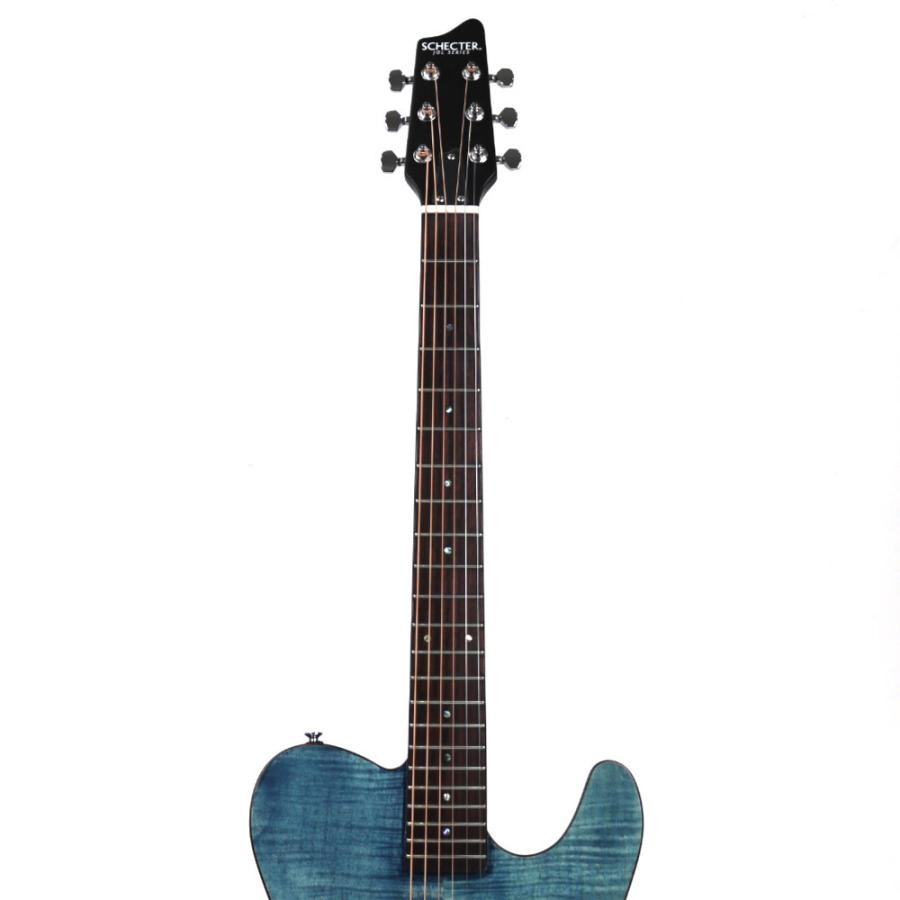 SCHECTER OL-FL-FM-P SSTB electric acoustic guitar with gig