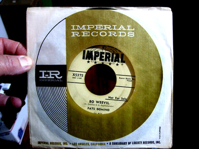 FATS DOMINO 1956 Imperial  PROMO 45  BO WEEVIL / Don't Blame It On Me  VG/VG+
