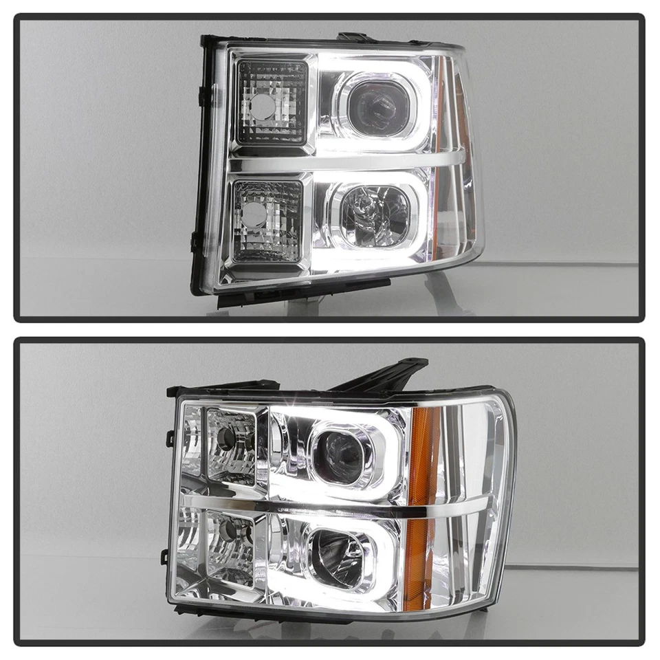 Juego de faros proyectores LED ÓPTICOS 2007-2013 GMC Sierra 1500 2500 3500 Foto 4 de 4