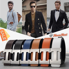 Width 3.5cm Famous Brand Belt Men Top Quality Genuine Luxury Leather Belts