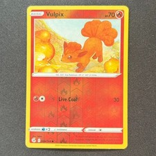 Vulpix 28/264 Common Reverse Holo SWSH08: Fusion Strike Pokemon TCG LP