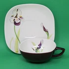 Vintage 1950's Red Wing IRIS Cup & Saucer Mid-Century Modern (multiples avail.)