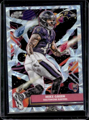 2025 Topps Cosmic Chrome Mike Green RC Nucleus Refractor Rookie #108 Ravens