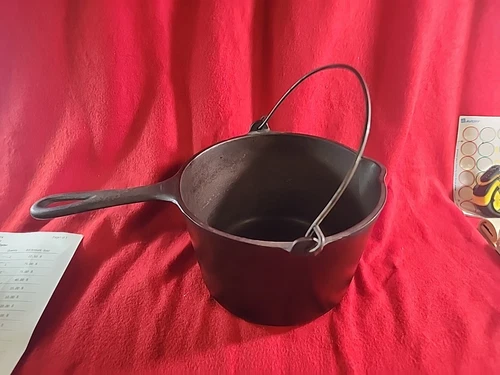 HARD TO FIND WAGNER WARE SIDNEY -O- CAST IRON 1265 Stylized Logo Fat Fryer