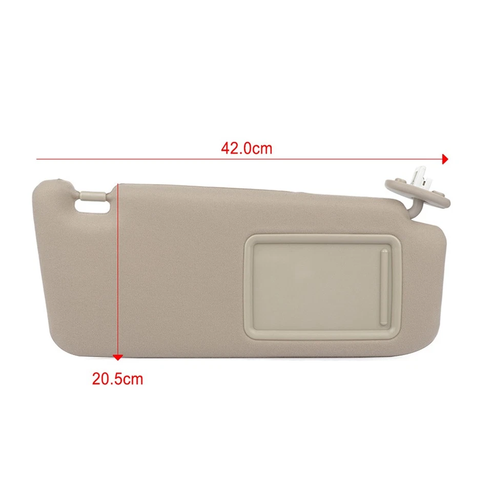 For 2009-2016 Toyota Venza Tan Beige Right Passenger Side Sun Visor w/Sunroof Foto 2 de 4