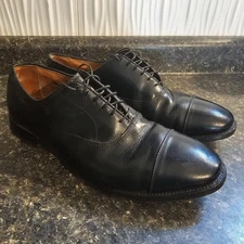 Allen Edmonds Mens Park Avenue Oxford Dress Shoes Sz 9 3E EEE Black Leather