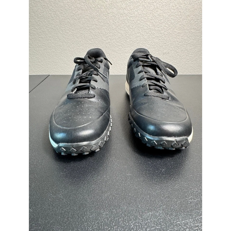 Nike Lunar Mont Royal Golf Shoes Black Leather Mens Size 8 Athletic Sneakers - Image 2 of 4