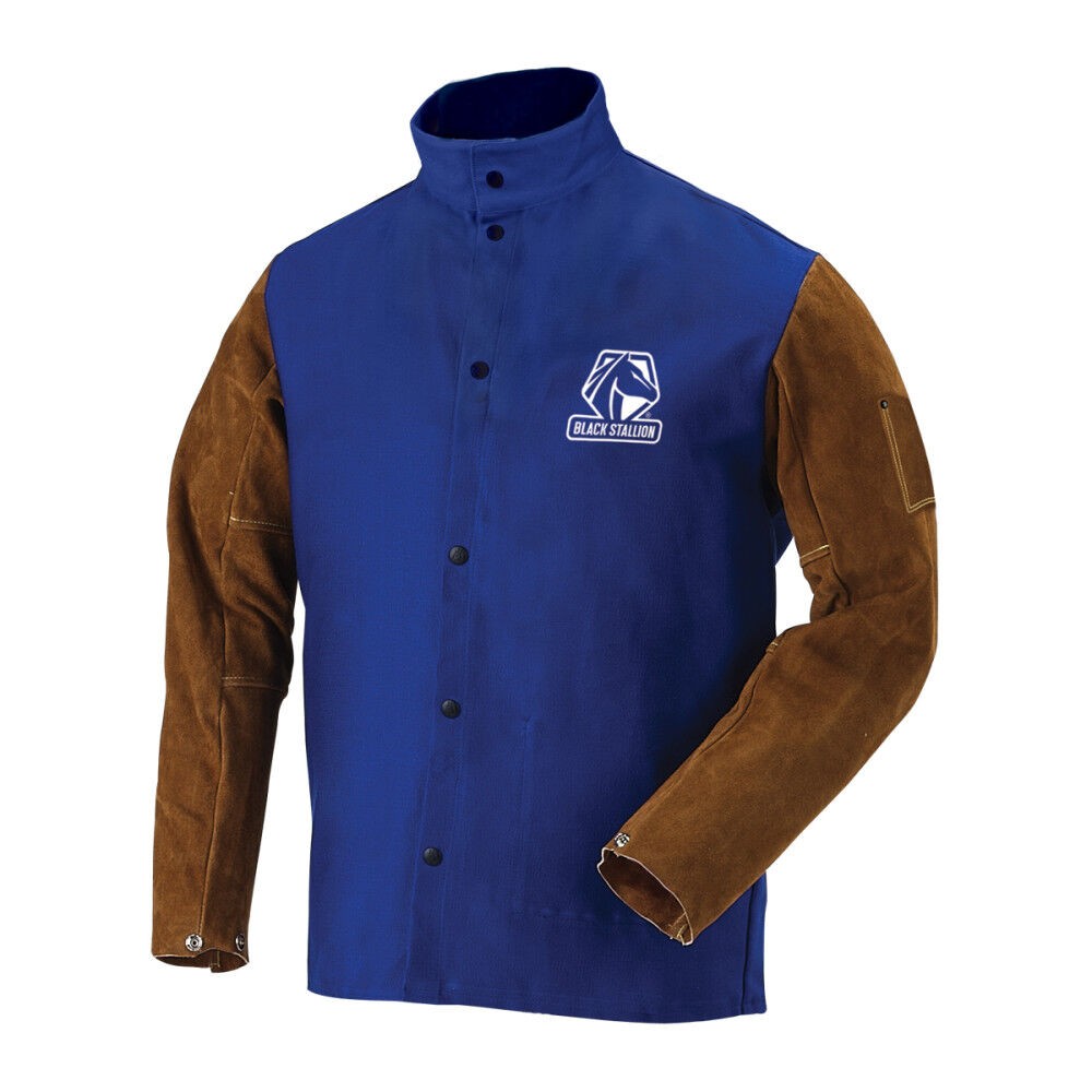Сварочная куртка Black Stallion 9Oz Royal Blue Hybrid 2X