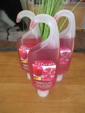 Lot Of 3 Avon Naturals POMEGRANATE  MANGO Shower Gel 5 oz/150mL New