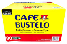 Caf Bustelo Coffee Espresso Style K-Cups Dark Roast 80 Count EXP 11/2026
