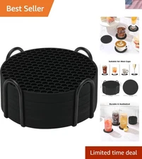 BPA-Free Silicone Coasters Set of 8 - Modern Protection for Hot & Cold Drinks