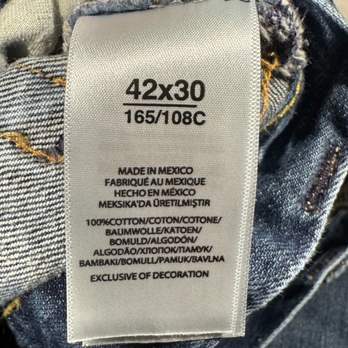 Polo Ralph Lauren Hampton Relaxed Straight Medium Wash Denim Jeans Men's 42x30 - Picture 10 of 12